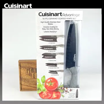 Cuisinart Advantage Color Collection 6-Piece Ceramic Coated Steak Knife Set Black