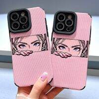 เคสโทรศัพท์ภาพประกอบเด็กผู้หญิง,อนิเมะ S22 Samsung Galaxy S23 A71 A20S พิเศษ A32เคสซิลิโคนแบบนิ่มสีชมพูสดใส