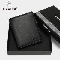 Tigernu Men Short Wallet RFID Blocking Business Wallet Thin Designer Card Coin Purse For Men Wallets