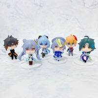 [AhQ ornaments] 10เซนติเมตรอะนิเมะ Genshin ผลกระทบ BUSHIROAD Vol.2รูปพีวีซีของเล่นน่ารักเกมบทบาท Morax Tartaglia Keqing Qiqi Ganyu Xiao รุ่นของขวัญตุ๊กตา