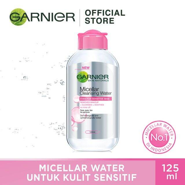 ORIGINAL Garnier Micellar Cleansing Water Pink 125 ML | Lazada Indonesia