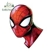 EARLFAMILY Miếng Dán Xe Hơi Anime Người Nhện 13Cm X 9.9Cm Đề Can Cản Xe