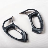 2PCS Car Steering Wheel Cover Trim Interior Carbon Fiber Styling Fit For Hyundai IX35 2010 2011 2012 2013 2014 2015