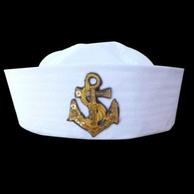 REDY ทหารหมวกกะลาสีกัปตันหมวกสีขาวกองทัพเรือหมวก Anchor Sea Boating Nautical แฟนซีชุดหมวกพยาบาลคอสเพลย์