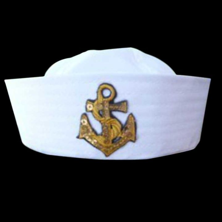 redy-ทหารหมวกกะลาสีกัปตันหมวกสีขาวกองทัพเรือหมวก-anchor-sea-boating-nautical-แฟนซีชุดหมวกพยาบาลคอสเพลย์