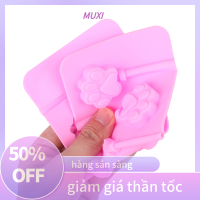 ?【HOT SALE】MUXI 1ชิ้น6ช่องแม่พิมพ์ซิลิโคนรูปอุ้งเท้าสุนัขแมวแม่พิมพ์เค้กช็อคโกแลตแบบทำมือแม่พิมพ์อบขนมอบเครื่องมือทำเค้ก