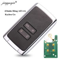 jingyuqin 4BTN Smart Remote Key 434mhz Hitag AES 4A pcf7953M for Renault Megane 4 Talisman Kadjar Espace 5 Keyless Go Entry key