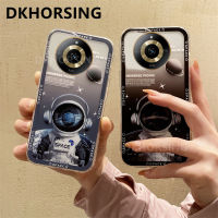 DKHORSING ปลอกอ่อนสุดหรูสำหรับ Realme 11/11 Pro/ 11 Pro + 2023นักบินอวกาศ OPPO เคสโทรศัพท์มีลาย Realme11โปรซิลิโคนกันกระแทกแบบใสเคสโทรศัพท์มือถือ