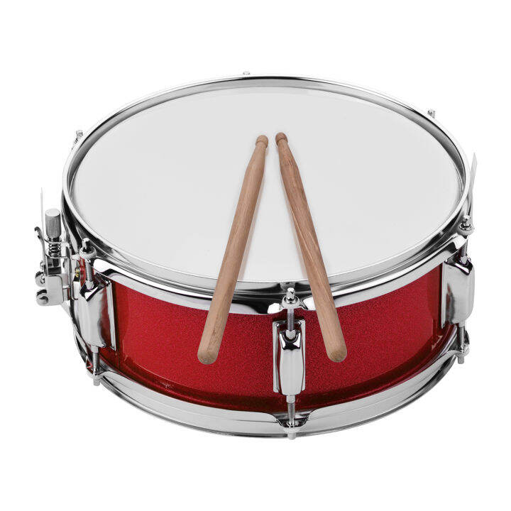 12inch Snare Drum Head with Drumsticks Shoulder Strap Drum Key for