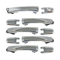 Front &amp; Rear Exterior Outside Door Handle Kit Set Chrome for Ford Explorer Edge 2011-2014 BB5Z7822404BA