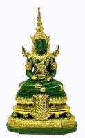 พระแก้วมรกต พระพุทธรูป หน้าตัก 2 inch เครื่องทรงฤดูร้อน Emerald Buddha statue  knee to knee 2 inch (BUD-034)