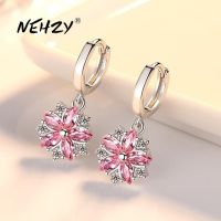 【YF】✴  NEHZY 925 silver needle Earrings Jewelry Woman Fashion New Pink Hot