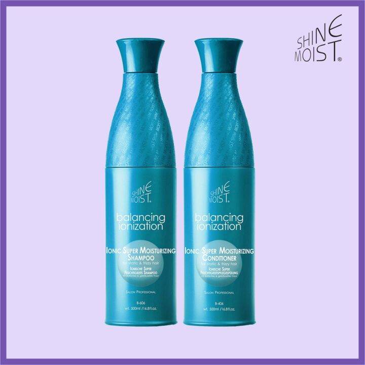 Shine Moist Ionic Keratin Shampoo and Conditioner for Frizzy Hair