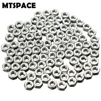 MTSPACE 100pcs/Set Standard Screw Nut M2 Dia 2mm Hex Screw Nut Nuts Good Quality Galvanized Carbon Steel 2mm