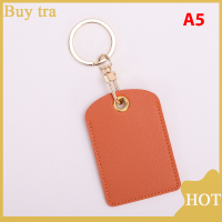 [Buytra] ที่ใส่บัตรแบบหนังพวงกุญแจทรงหยดน้ำฝาครอบป้องกันแบบเหนี่ยวนำสำหรับบัตรโดยสารรถบัส