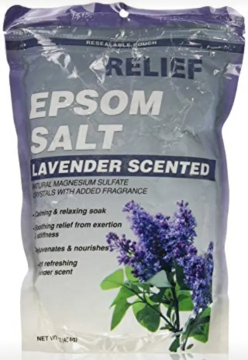 Relief Epsom Salt Lavender Calming And Relaxing Soak 16 Oz Lazada Ph 0368