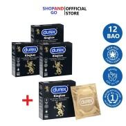 FREESHIP Combo 3 hộp Bao cao su Durex Kingtex size nhỏ 49mm