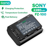 LLANO แบตเตอรี่กล้อง Sony NP-FZ100 Camera Battery 2400mAh for A9 A7R3 ILCE-9 A7r4 A7r3 A7m3 A6600 A7S3 A7C A9M2 แบตเตอรี่กล้องดิจิตอล Sony SLR Digital Camera Battery