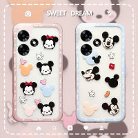 เคสมือถือสำหรับ Realme C53 C55ฝาครอบด้านหลัง สไตล์ยอดนิยมน่ารักเคสการ์ตูนซิลิโคนนิ่มโปร่งใสเป็นคู่กันตกสำหรับ Realme C53 C55เคสโทรศัพท์