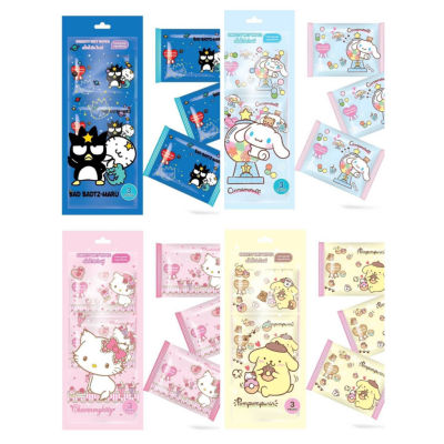 ทิชชู่เปียกซานริโอ้ Sanrio ลายน่ารักมากๆ ทิชชู่เปียกแบบพกพา แพ็ค1ห่อ3ซอง24แผ่น พร้อมส่ง เก็บเงินปลายทางได้