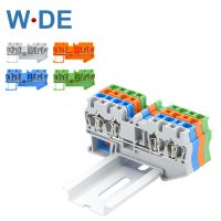 Terminal Block Wire Connector   Distribution Terminal Block - 10pcs Din Rail Terminal - Aliexpress