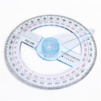 【cw】 1 Pc Portable All Circular 10cm Plastic 360 Degree Pointer Protractor Ruler Angle Finder Swing Arm For School Office Supplies 【hot】