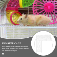 Feeding Rack ไก่ Coop Supply Farmhouse Hollow-Out Cage ตารางตาข่ายเหล็กขนาดเล็กแพลตฟอร์ม Rutin ชั้นวาง Holder