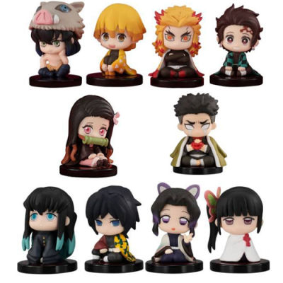 6cm Kimetsu No Yaiba Anime Figure Kamado Tanjirou Action Figure Demon Slayer Agatsuma Zenitsu Hashibira Inosuke Figurine Doll