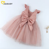 ZZOOI Ma&amp;Baby 1-7Y Christmas Princess Toddler Kid Child Girls Tutu Dress Party Wedding Birthday Dresses For Girl Pearl Bow Costumes