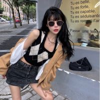 Xiaozhainv Plaid vest Womens fashion