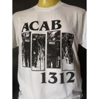 【Hot】 เสื้อวงนำเข้า ACAB 1312 Black Flag Parody Circle Jerks Misfits Descendents Hardcore Punk Rock Style Vintage Gildan ปี สั้น