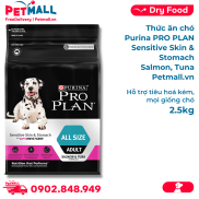 Thức ăn chó Purina PRO PLAN Sensitive Skin & Stomach Salmon, Tuna 2.5kg
