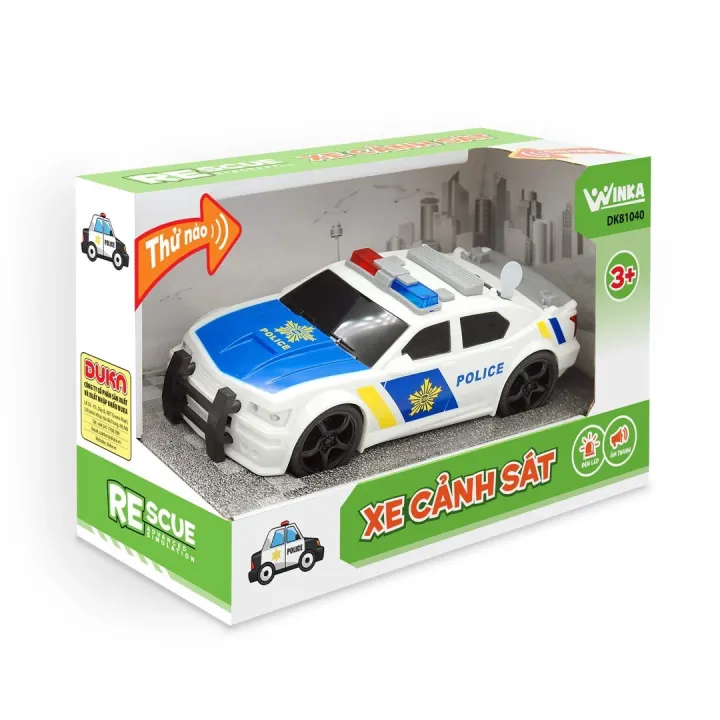 Xe đồ chơi mô hình cảnh sát - DK81040