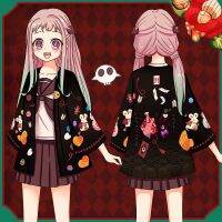 Couples Wear Anime Toilet-Bound Hanako-kun Nene Yashiro Cosplay Haori Costume Coat Casual Halloween Performance Shown Ou
