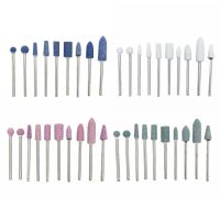 10pcs/set Corundum Nail Drill Bits 3/32 quot; Rotary Ceramic Stone Burr Cutters for Manicure Nails Accessories Tool