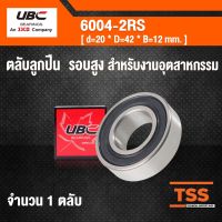 (promotion++) 6004-2RS UBC ตลับลูกเม็ดกลมร่องลึก รอบสูง ฝายาง 2 ข้าง 6004RS ( DEEP GROOVE BALL BEARING ) 6004 2RS สุดคุ้มม อะไหล่ แต่ง มอเตอร์ไซค์ อุปกรณ์ แต่ง รถ มอเตอร์ไซค์ อะไหล่ รถ มอ ไซ ค์ อะไหล่ จักรยานยนต์