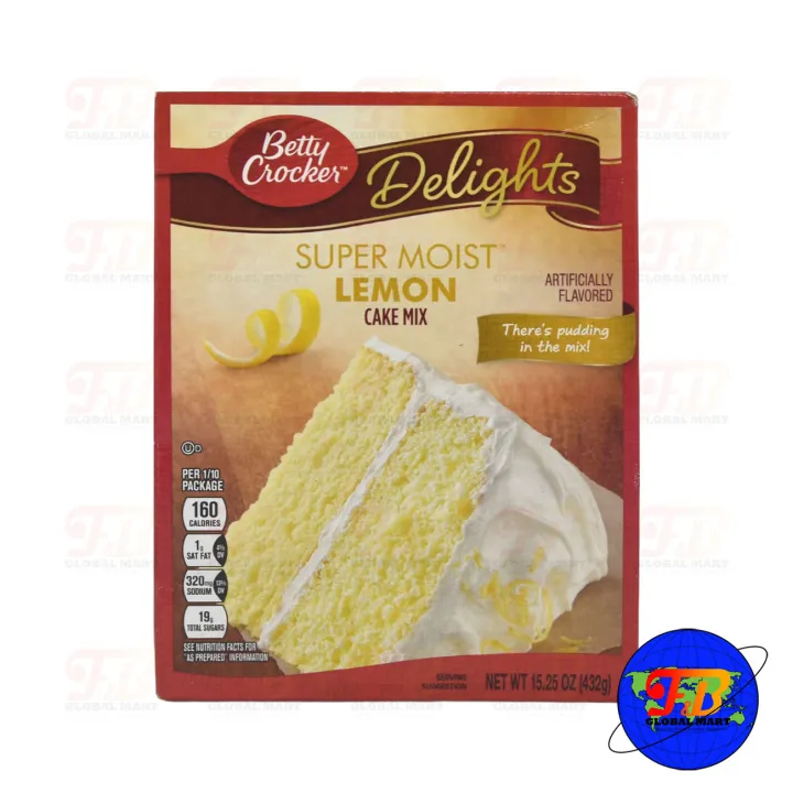 Betty Crocker™ Super Moist™ Delights Lemon Cake Mix 432g Lazada Ph