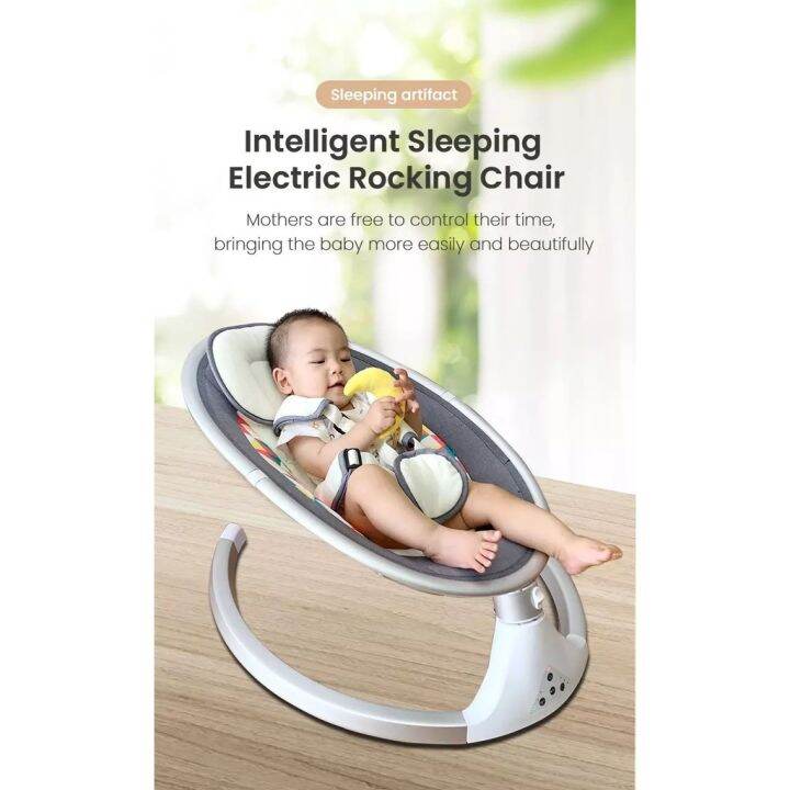 Automatic Baby rocking swing bed chair bouncer Lazada PH
