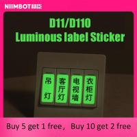 +【‘ Niimbot D11 Label Paper Luminous Label Sticker 13*35Mm For Niimbot D110 D11 Labeling Machine Self Adhesive Paper To Print Tape