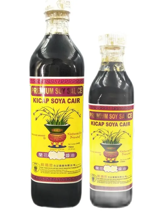 兰花特级酱油 Kicap Soya Cair Cap Orkid Orchid Brand Premium Soy Sauce 370ml ...
