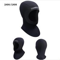 Neoprene 3/5MM Scuba Diving Hood Unisex Professional Anti-Slip Swimming Cap Winter Cold Protection Wetsuit Head Cover Diving Cap Swim Caps