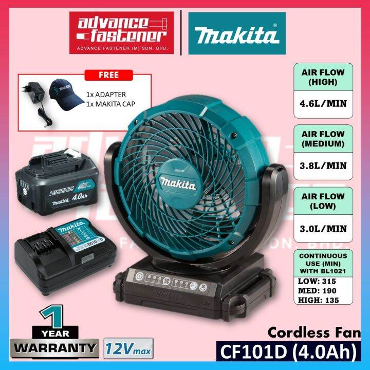 MAKITA CF101 / CF101D / CF101DZ 12Vmax Cordless Fan Lazada