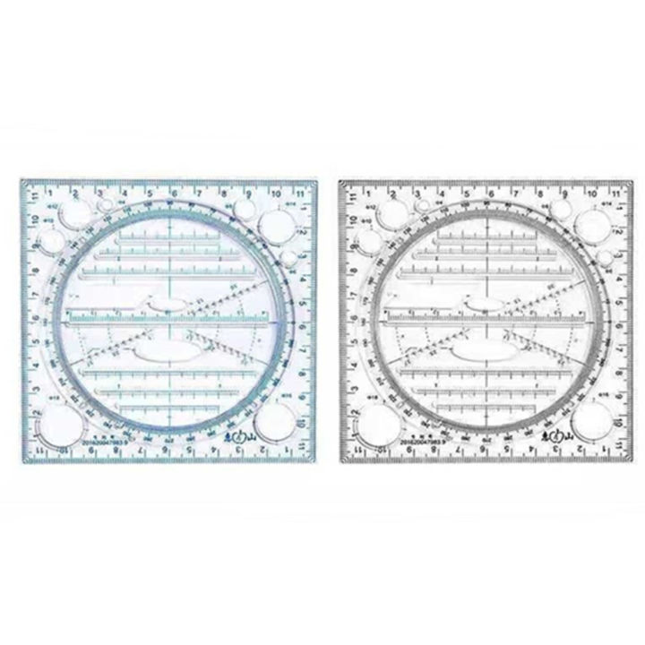 template-geometric-multifunctional-ruler-drawing-ruler-circle-maker-drawing-template