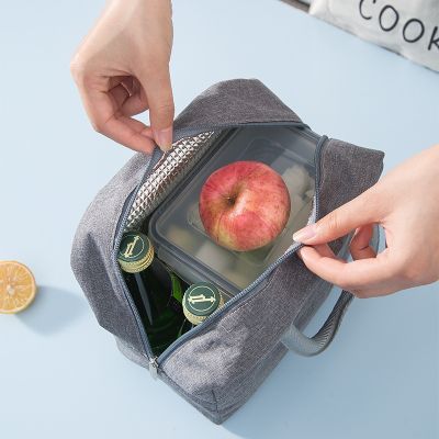 hot！【DT】❀✹  Storage Thermal Insulated Keep Warm Cooler Handbag Bento Dinner Food Inner Aluminum Foil