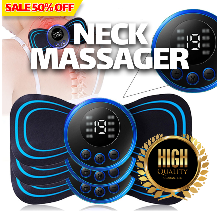 Portable Electric Neck Massager Back Cervical Vertebra Stimulator