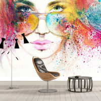 [hot]Custom Fashion Beauty Watercolor Painting Wall Decor Wallpaper For Bedroom Living Room Decoration Wall Mural Papel De Parede 3D