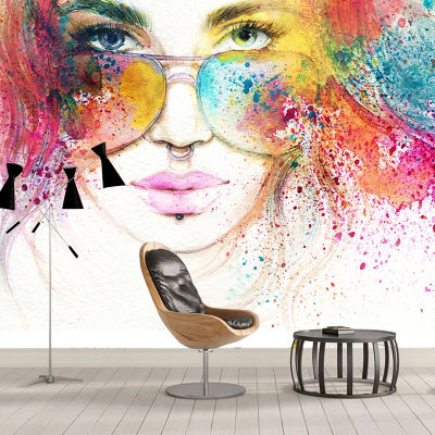 [hot]Custom Fashion Beauty Watercolor Painting Wall Decor Wallpaper For Bedroom Living Room Decoration Wall Mural Papel De Parede 3D