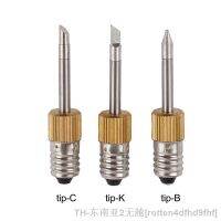 hk▩♝☽  E10 Interface Soldering Iron Tips Gold Color Welding USB B C K Type Branding