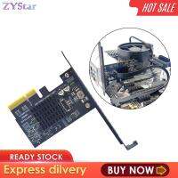 ZYStar Gen2x2การ์ดขยาย4x สำหรับคอมพิวเตอร์ประเภท E Pci-e 20Gbps ถึง USB3.2ไรเซอร์การ์ด