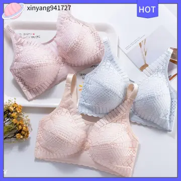 Wireless Front Open Nursing Bra Soft Lace Breathable Seamless Maternity Breastfeeding  Bras Maternal Support For Pregnant Women